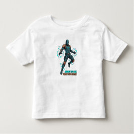 Cyberpunk Hero - Dynamic Comic Art Kinder Shirts