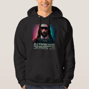 Cyberpunk Jesus Futuristic Religies Chris Hoodie