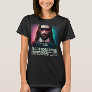 Cyberpunk Jesus Futuristic Religies Chris T-shirt