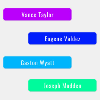 Cyberpunk kleurenpalet Waterbestendige labels