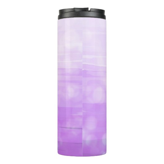 Cyberpunk Kleurrijke Ai Highland Koe Thermosbeker (Achterkant)