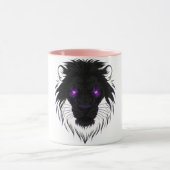 Cyberpunk Lion Mok – Bold & Futuristic Coffee Cup (Midden)