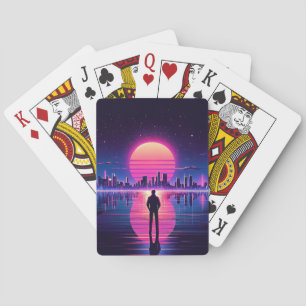 Cyberpunk-Man Pokerkaarten