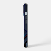 Cyberpunk Mecha Armor Neon Blue Purple Custom Name (Côté gauche)