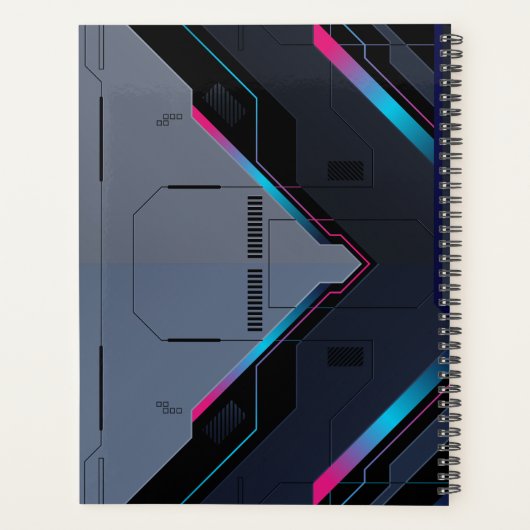 Cyberpunk Mecha Armor | Personalized Gamer Mission Planner (Achterkant)