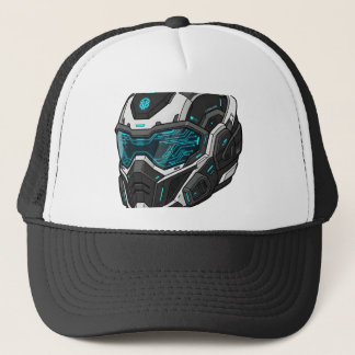 Cyberpunk Mecha Piloot Sci-Fi Gamer Grafische Hood Trucker Pet