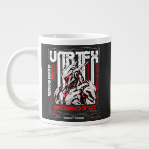 Cyberpunk Mecha Robot -t-shirt Tactische Techwear  Extra Grote Beker