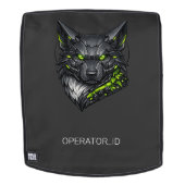 Cyberpunk Mecha Wolf Aangepaste Operator ID Rugtassen (Verwijderbaar gezicht)