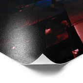 Cyberpunk Neon Data Stream Abstract Digital Matrix Foto Afdruk (Hoek)