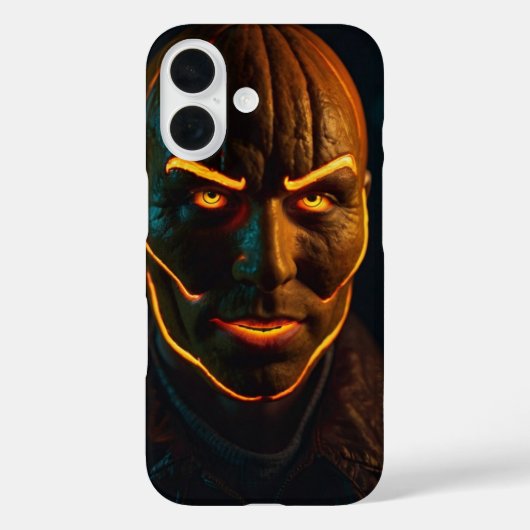Cyberpunk Neon Pumpkin Case-Mate iPhone Case (Achterkant)