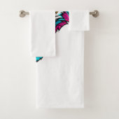 Cyberpunk Neon Wolf - Synthwave Robotic Animal (En situation)