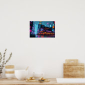 Cyberpunk Night City Poster (Keuken)