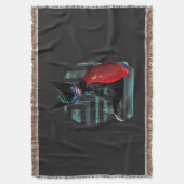 Cyberpunk Ninja Black Cat Deken (Voorkant Verticaal)