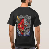 Cyberpunk Oni-masker T-shirt (Achterkant)