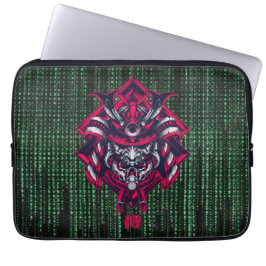 Cyberpunk Oni Matrix Laptop Hoes