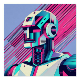 Cyberpunk Reflecties Perfect Poster