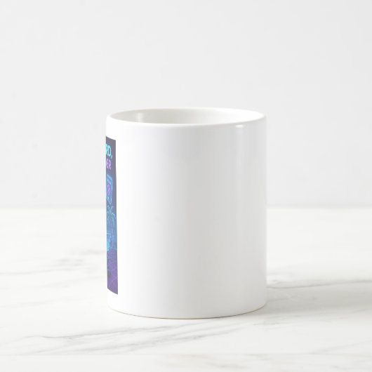 Cyberpunk Robot Mok – Tech Humor Coffee Cup (Center)