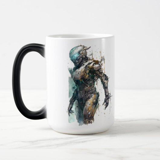 Cyberpunk Robot Mug (Gauche)