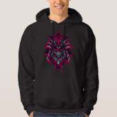 Cyberpunk Samouraï Oni Sweat à Capuche (Devant)