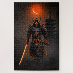 Cyberpunk Samurai Futuristic Warrior Legpuzzel