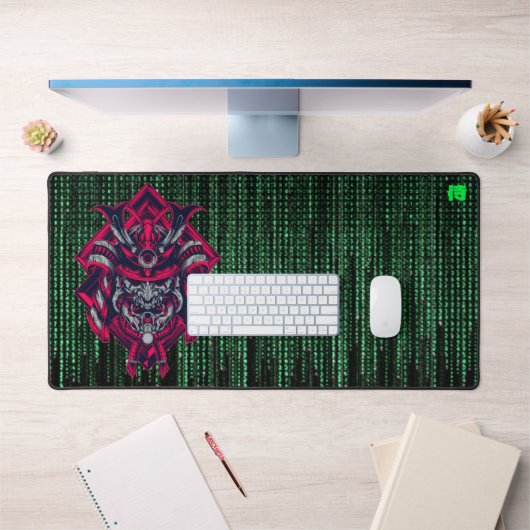 Cyberpunk Samurai Matrix Desk Mat (Bureau 1)