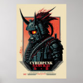 Cyberpunk Samurai Poster (Voorkant)