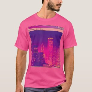 Cyberpunk Synthwave Futuristische stadskunst T-shirt