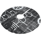 Cyberpunk Tech Geek Gear Electronic Engineer Wisku Kerstboom Rok (Gekanteld)