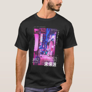Cyberpunk Tokyo Streetslijet Aesthet T-shirt