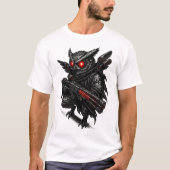 Cyberpunk Uil (Stealth) T-shirt (Voorkant)