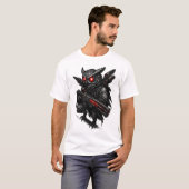 Cyberpunk Uil (Stealth) T-shirt (Voorkant volledig)