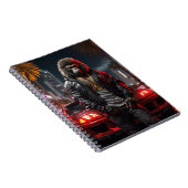 Cyberpunk Urban Ape Notitieboek (Rechterzijde)