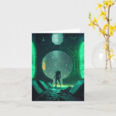 Cyberpunk virtuele realiteit kaart (Gele Bloem)