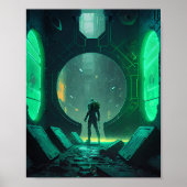 Cyberpunk virtuele realiteit poster (Voorkant)