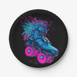 Cyberpunk-voertuig-bewegende-hoge-snelheid Papieren Bordje