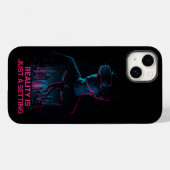 Cyberpunk VR Gamer coque iphone esthétique (Verso (horizontal))