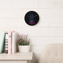 Cyberpunk VR Gamer Horloge murale | Salle de jeux