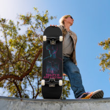 Cyberpunk VR Gamer Skateboard Deck | "De werkelijk