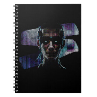 Cyberpunk Warrior ASCII Art notitieboek