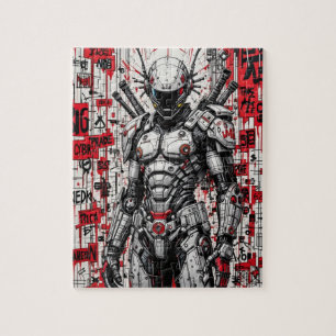 Cyberpunk Warrior Graffiti - Puzzel
