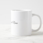 Cyberpunk Wolf Neon Art Personalizable Name Mug - (Droite)