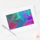 Cyberrooster: een spectrum van licht rechthoekige sticker (Envelop)
