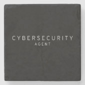Cybersecurity Agent Stenen Onderzetter (Voorkant)