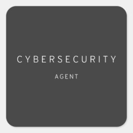 Cybersecurity Agent Vierkante Sticker