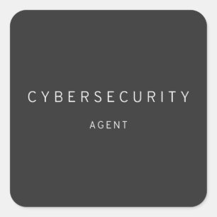 Cybersecurity Agent Vierkante Sticker