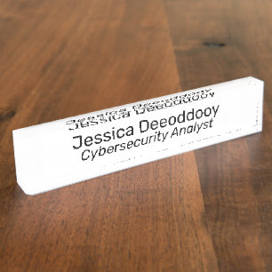Cybersecurity-analist Witte Acryl Naambordje