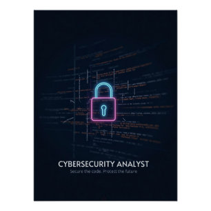 Cybersecurity Analyst – Beveilig de code Perfect Poster