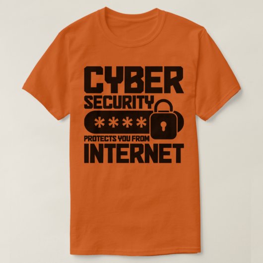 Cybersecurity Computer Security Cyber Security voo T-shirt (Design voorkant)