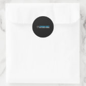 Cybersecurity De paranoïde IT-analist Programmeur  Ronde Sticker (Tas)