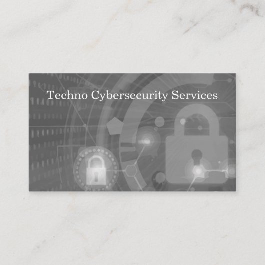 Cybersecurity dubbelzijdige Visitekaartjes (Voorkant)